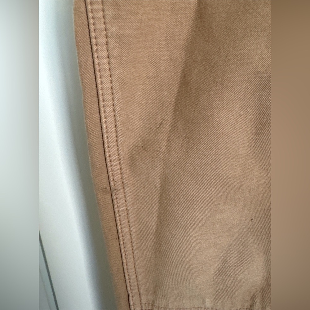 Aritzia Wilfred Free Brennan Cotton Utility Pant Khaki Straight Leg Size 10 - Picture 7 of 7